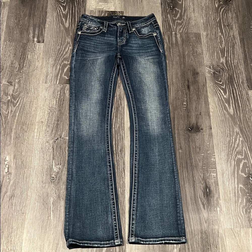 Miss Me Dark Blue Boot Cut Jeans